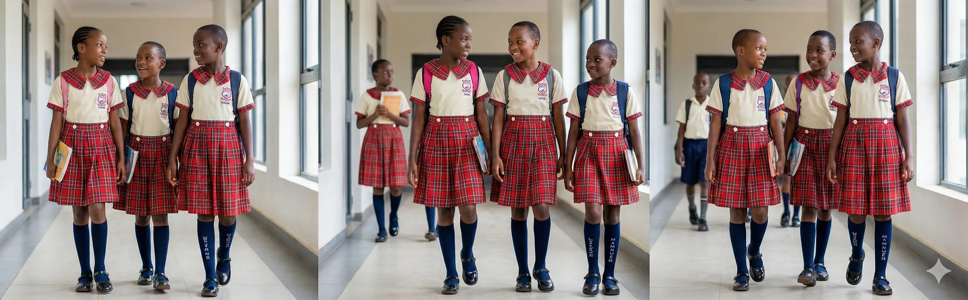 Primary school learners engaged in class activities